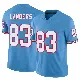 ＃83 Men's Matt Landers Light Blue Limited Tennessee Titans Vapor F.U.S.E. Jersey