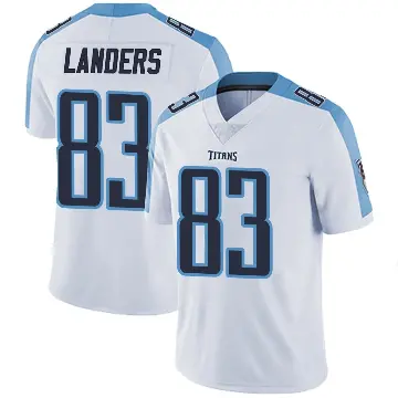 ＃83 Men's Matt Landers White Limited Tennessee Titans Vapor Untouchable Jersey