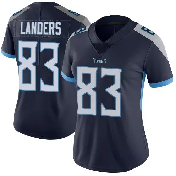 ＃83 Women's Matt Landers Navy Limited Tennessee Titans Vapor Untouchable Jersey