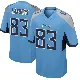 ＃83 Youth Matt Landers Light Blue Game Tennessee Titans Jersey
