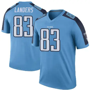 ＃83 Youth Matt Landers Light Blue Legend Tennessee Titans Color Rush Jersey