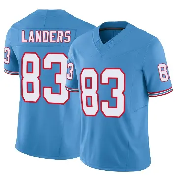＃83 Youth Matt Landers Light Blue Limited Tennessee Titans Vapor F.U.S.E. Jersey
