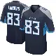 ＃83 Youth Matt Landers Navy Game Tennessee Titans Jersey